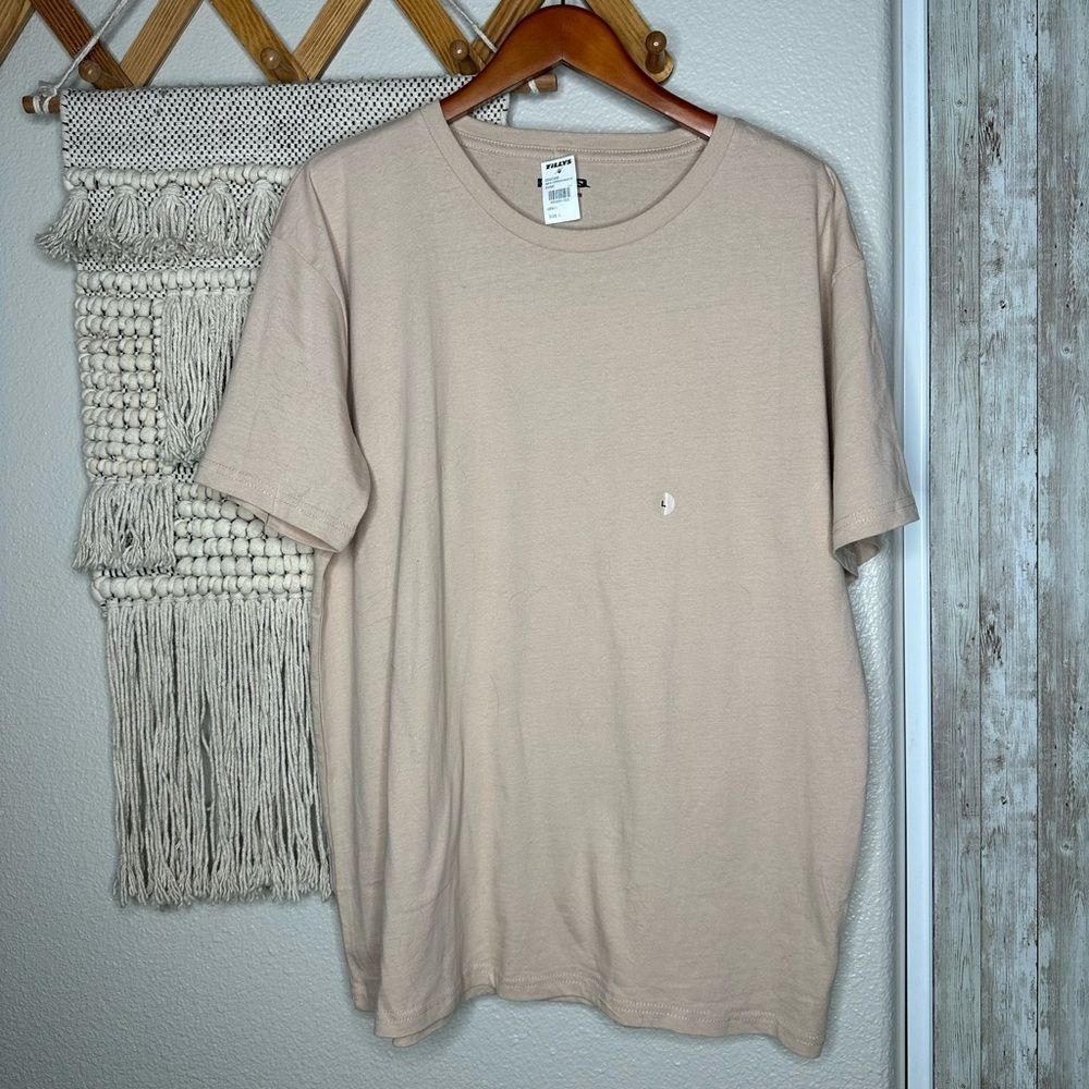Men’s RSQ Tan Khaki Oversized Tee